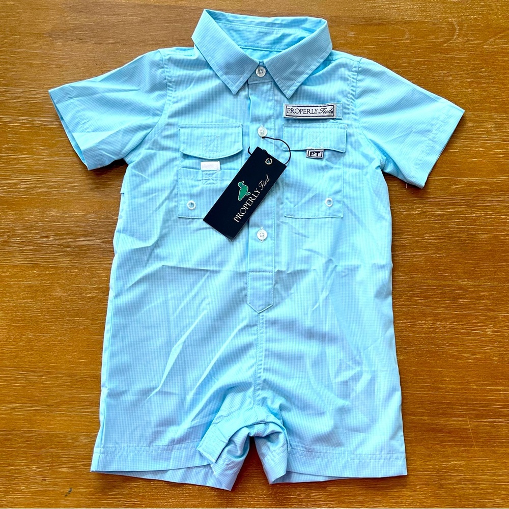 NWT Properly Tied Fishing Playsuit